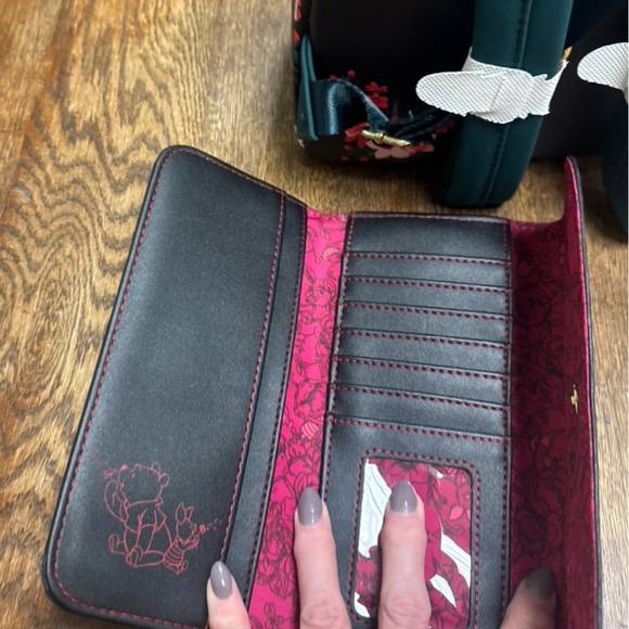 Loungefly Winnie the Pooh, “Grown With Love” Embossed Backpack (NWT) and Wallet. - Picture 3 of 8